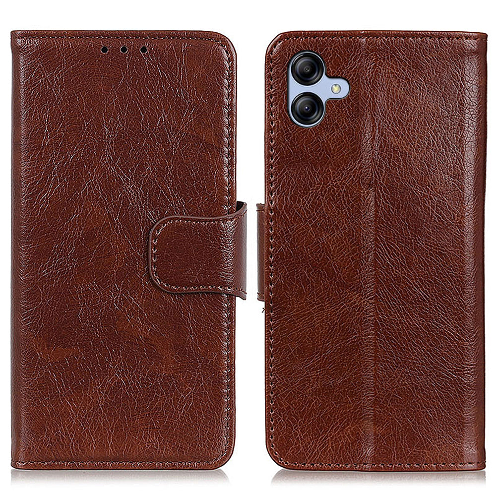For Samsung Galaxy A05 4G Case Nappa Texture Split Leather Foldable Stand Phone Cover For Samsung Galaxy A05 4G Case Nappa Texture Split Leather Foldable Stand Phone Cover